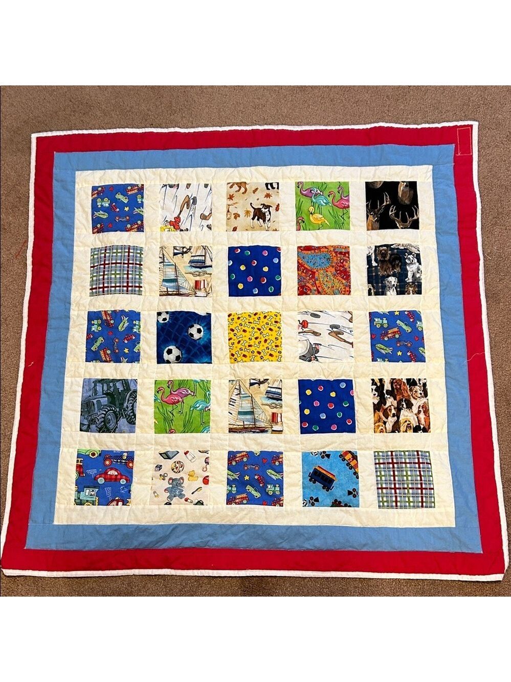 Children’s handmade Patchwork Quilt. 36”x48”